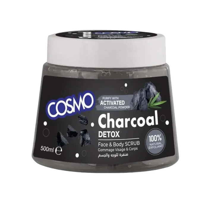 Face Care Scrub Face and Body Charcoal  500ml - Cosmo - 1