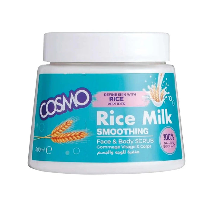Face Care Scrub Face and Body Scrub Rice Milk   500ml - Cosmo - 1
