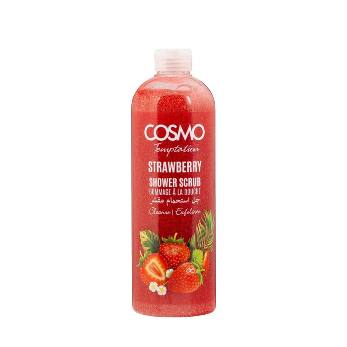 Body Care Temptation Shower  Scrub Strawberry 1000ml - Cosmo - 1