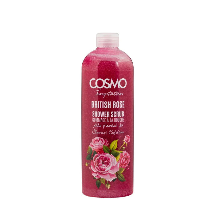 Body Care Temptation Shower  Scrub British Rose 1000ml - Cosmo - 1