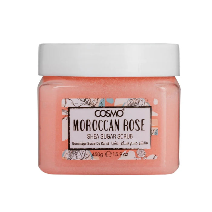 Body Care Body Shea Sugar Scrub Moroccon Rose 450g - Cosmo - 1