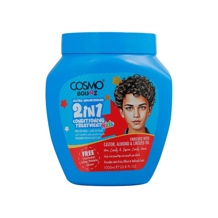 Bounz 2in1 Hair Treatment Nourshng 1000ml Kd - Cosmo - 1