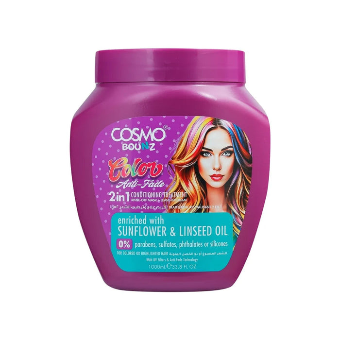 Bounz Hair Treatment 2in1 Anti-fade 1000ml - Cosmo - 1