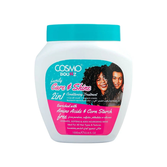 Bounz Hair Treatment 2in1 Shine and Care 1000ml - Cosmo - 1