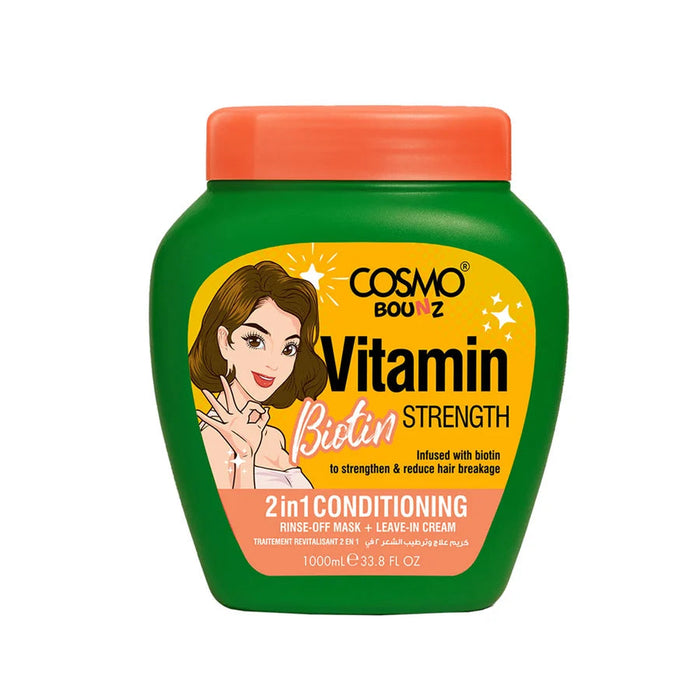 Bounz 2in1 Conditioning Biotin 1000ml Boost - Cosmo - 1