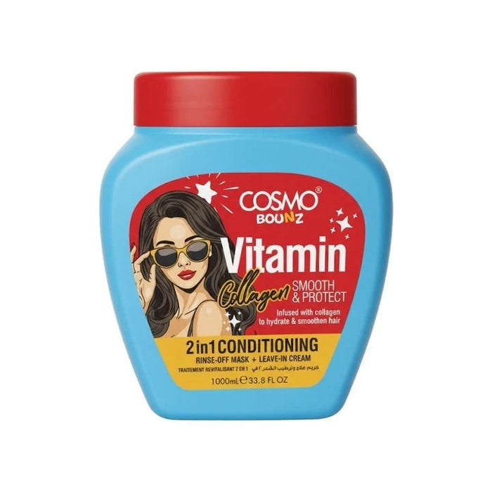 Bounz 2in1 Conditioning Collagen 1000ml Boost - Cosmo - 1