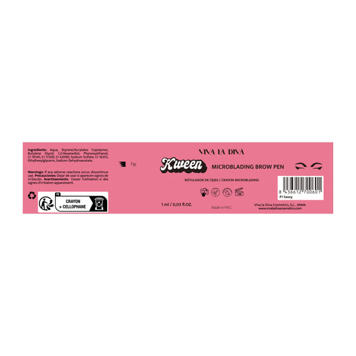 Lápiz de Cejas Kween Eyebrow Microblading - Viva la Diva : Light Brown - 1