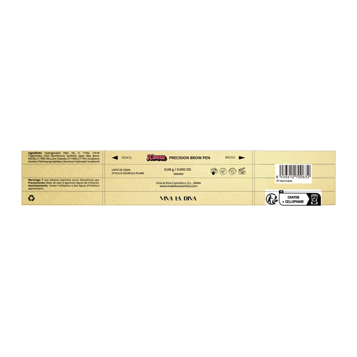 Lápiz de Cejas Kween Eyebrow Precise - Viva la Diva : Light Brown - 1