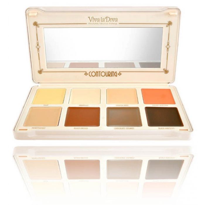 Paleta de Contorno en Polvo - Powder Contouring - Viva la Diva : Crema - Medium/Dark - 1