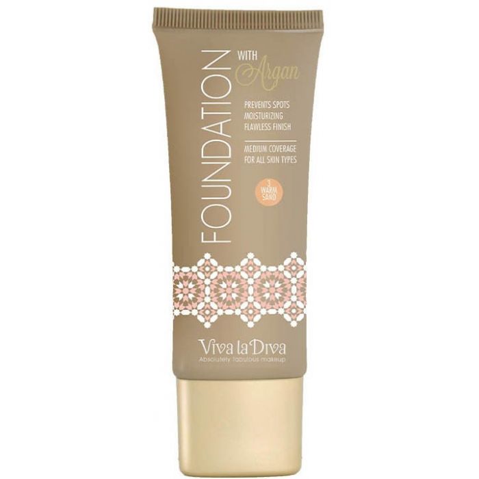 Base de Maquillaje con Argán - Foundation - Viva la Diva : 03 Warm Sand - 1