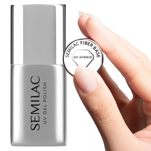 Base con Fibra para Esmaltado Semipermanente 7 ml - Uv Hybrid - Semilac - 1